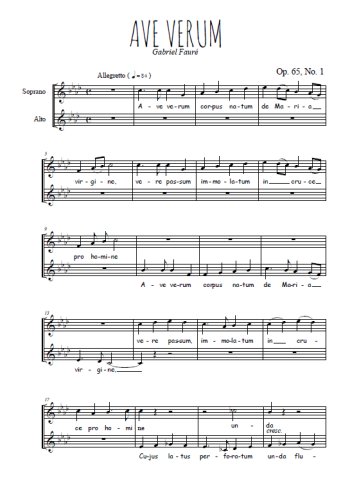 Gabriel Fauré - Ave Verum